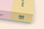 Square Box with Lid Mockups 10 Views, a Packaging Mockup by Illusiongraphic (Thumbnail 16 of 21)