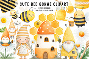 Cute Bee Gonm Clipart, an Illustration by CreationArt (Thumbnail 1 of 5)