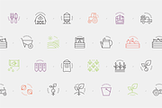 Gardening and Farming icons, an Outline Icon by Vineta Rendon (Thumbnail 2 of 7)