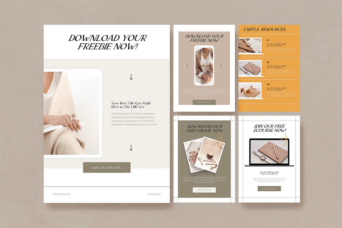 Aesthetic Ebook Templates CANVA, a Marketing Template by AndrewPixel (Photo 16 of 17)