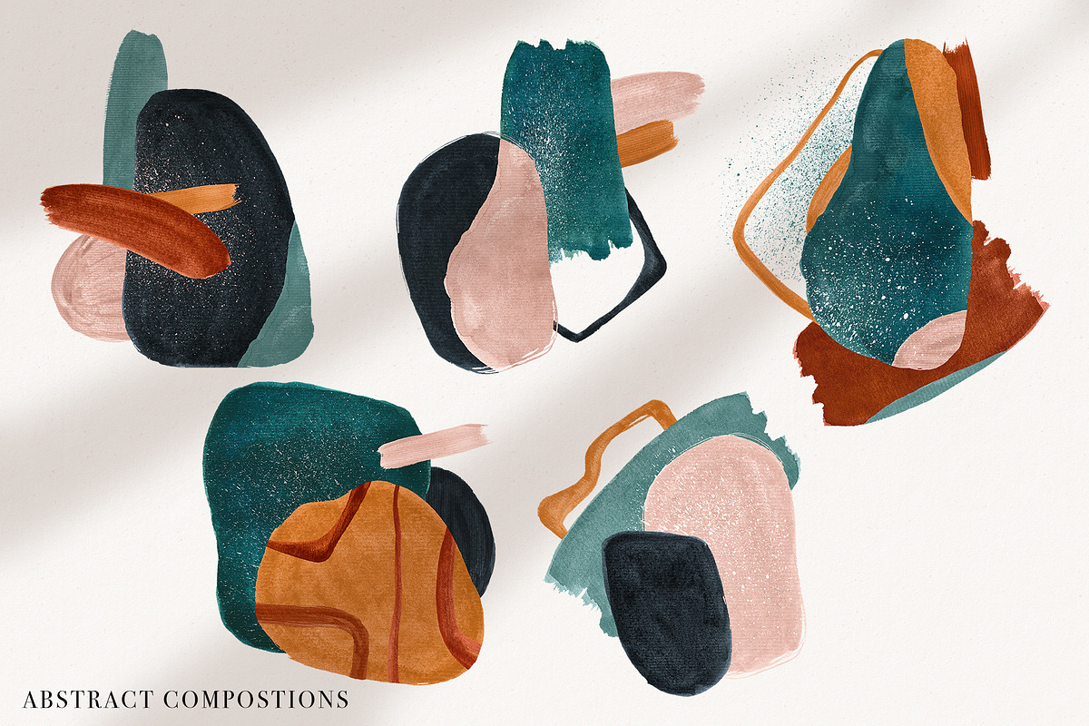 Abstract Gouache Shapes, Backgrounds, a Texture Graphic by CatJello Graphics (Photo 10 of 25)