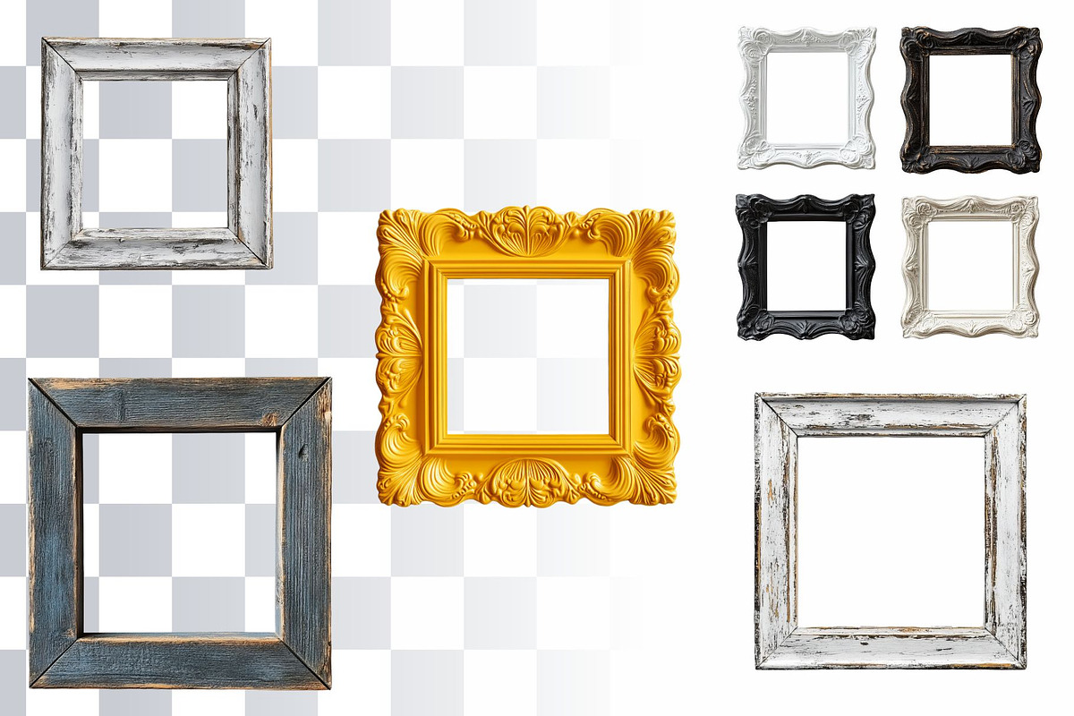 29 Colorful Ornate Frame PNGs, a Decorative Illustration by Loony Dream Designs (Photo 6 of 7)