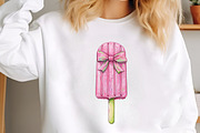 Pink Girly Summer Ice Cream Clipart, an Illustration by designcity5 (Thumbnail 4 of 5)
