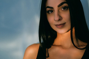 Dark light model night makeup female beauty glare, a Person Photo by Photo Drive Studio
