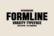 Formline - Athletic College Display, a Sans Serif Font by HipFonts (Thumbnail 5 of 14)