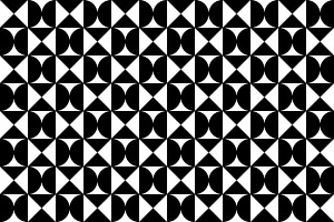 Black & White Geometric Pattern, a Pattern Graphic by Mightyfire