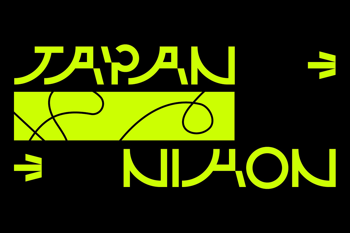 SK Fushimi — Experimental Tech Font, a Font by Shriftovik Type Foundry (Photo 9 of 9)
