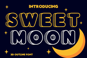 Sweet Moon, a Blackletter Font by Fourteen Letter