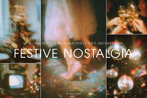 Festive Nostalgia Photo Backgrounds, a Background Graphic by Dina Mae