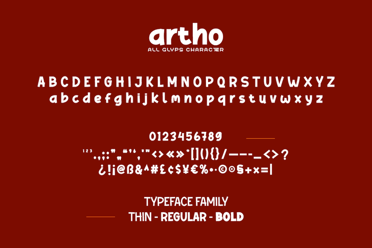Artho, a Sans Serif Font by twinstd (Photo 11 of 11)