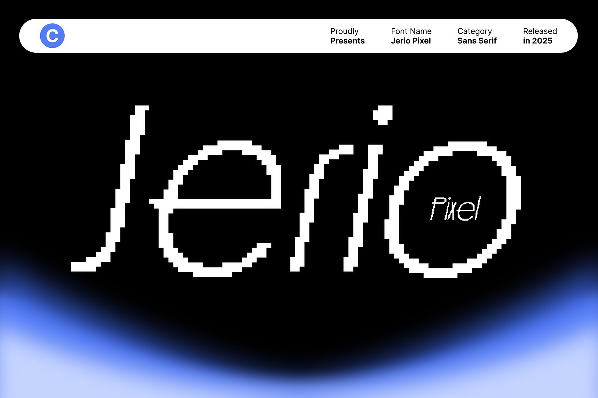 Jerio Pixel, a Sans Serif Font by Craft Supply Co. (Photo 1 of 8)