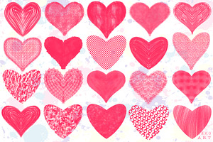 Hearts Brush Stamps Procreate