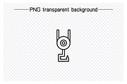 Hoist Crane Hook Icons, an Outline Icon by Designfour (Thumbnail 6 of 7)