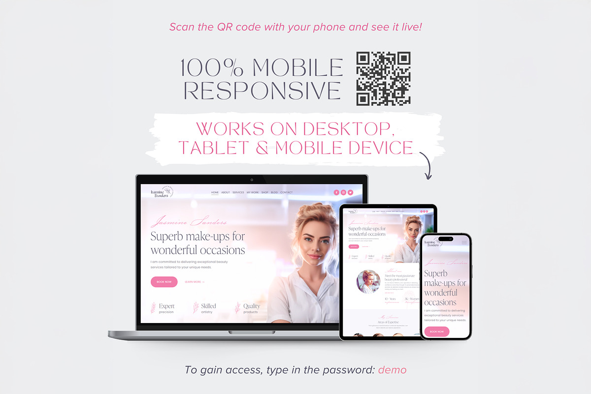 Esthetician Squarespace Template preview 8