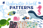Underwater World Pattern, a Pattern Graphic by Michiru13 (Thumbnail 1 of 19)