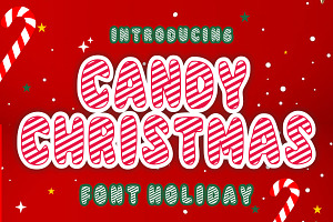 Candy Christmas Font, a Font by Fourteen Letter