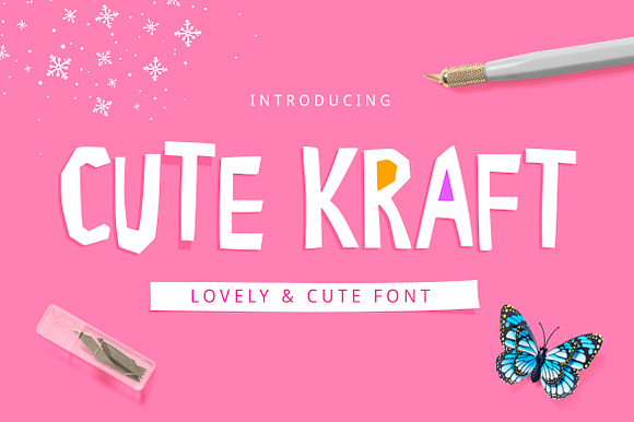 Cute Kraft Fonts preview 6