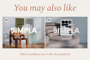 Rose Gold Frame Mockup Bundle SIMPLA