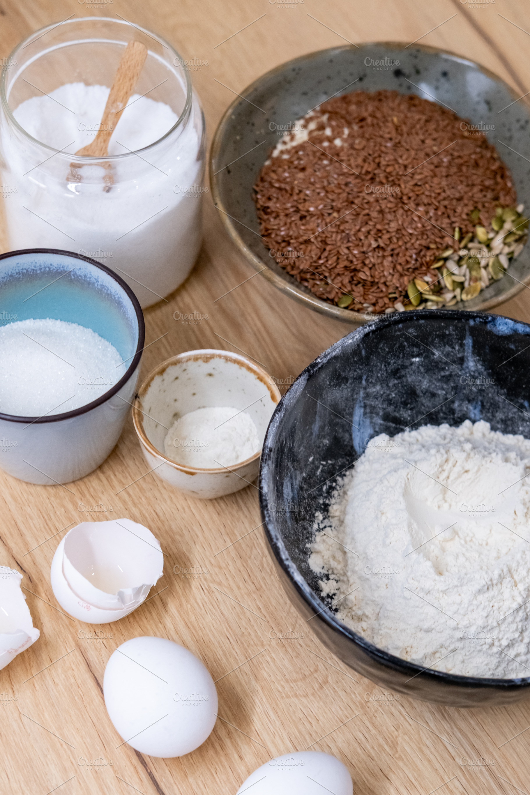 Homemade recipe baking pastry ingredient kitchen, a Food & Drink Photo by Photo Drive Studio