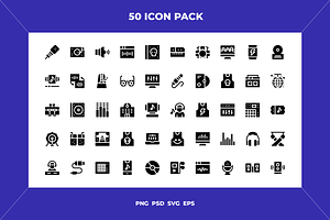 Electronic music icons, an Outline Icon by Wencory