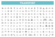 Vector Transport Icons, an Outline Icon by Tettygreen (Thumbnail 1 of 5)