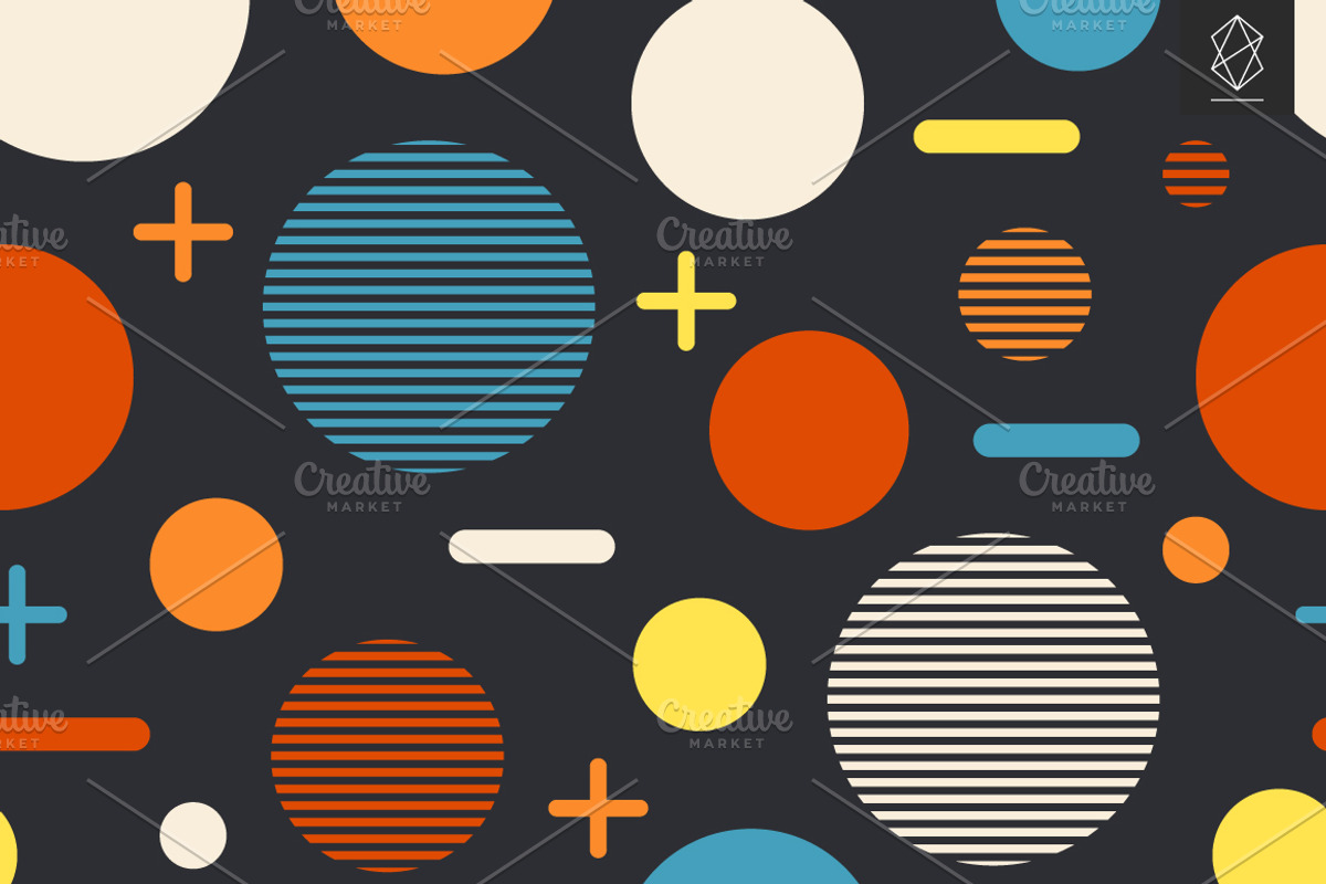 Geometric brevity seamless patterns, a Pattern Graphic by Yury Velikanov (Photo 10 of 11)