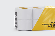 Toilet Paper 12 Pack Mockup, a Packaging Mockup by _Adroit_ (Thumbnail 3 of 5)