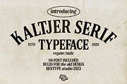 Kaltjer - Serif Font, a Serif Font by Bentype Studio (Thumbnail 1 of 8)