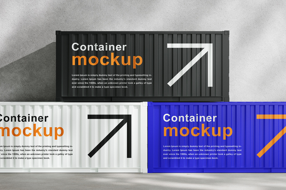 Shipping Container Mockup, a Product Mockup by UFR_GRAPHIC
