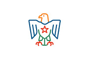 Patriotic Eagle Graphic Symbol, a Branding & Logo Template by Vectorium Studio (Thumbnail 1 of 3)