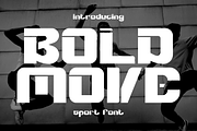Bold Move Strong Sport Font, a Font by PutraCetol Studio (Thumbnail 1 of 5)