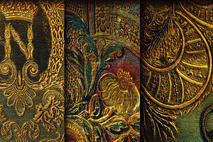 Vintage backgrounds, Antique set