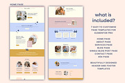Sleep Coaching Elementor Template, a WordPress Template by Templatez.Co (Thumbnail 2 of 7)