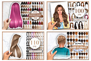 Large bundle with hair 1000+, a Person Illustration by Elenbushe (Thumbnail 2 of 14)