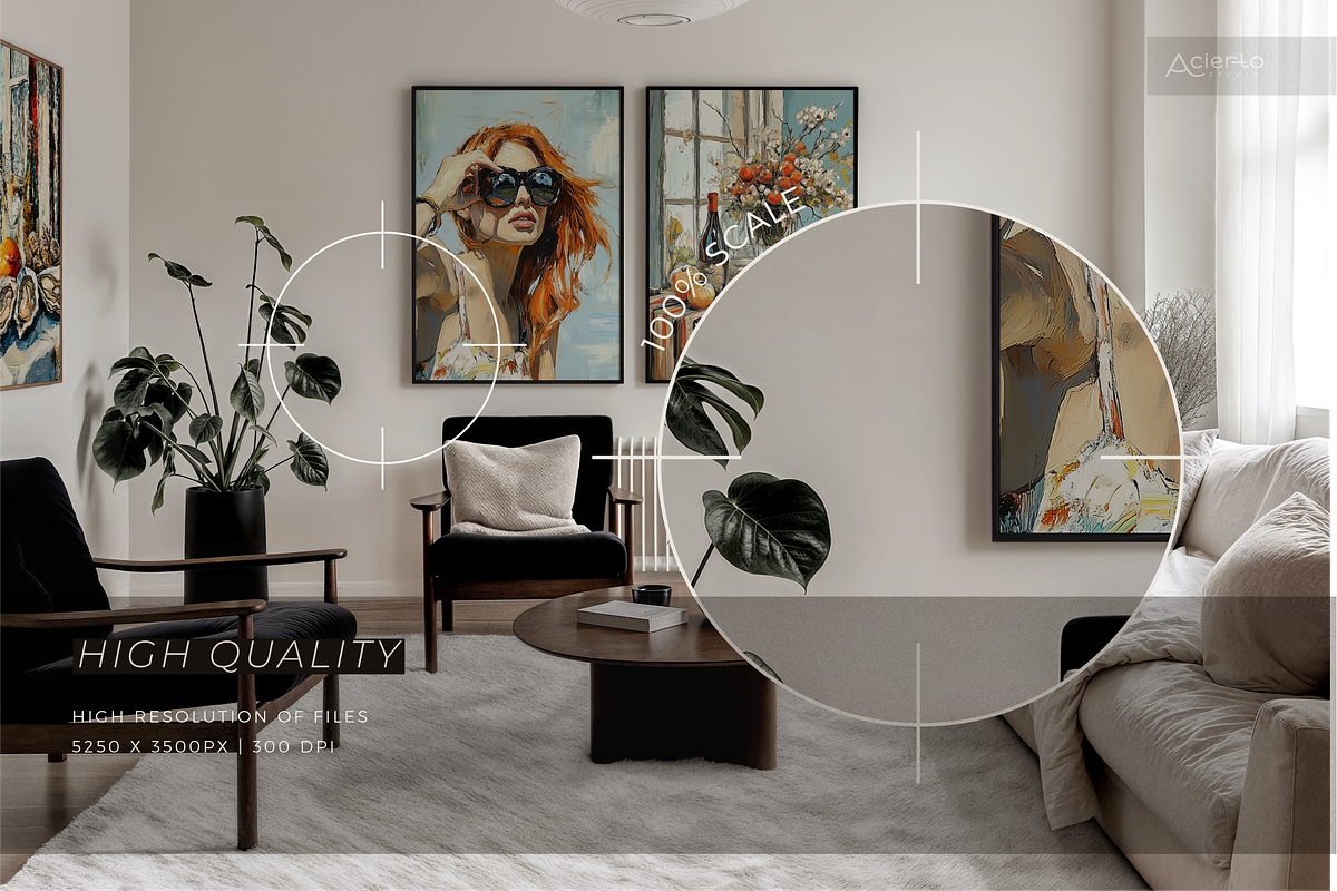 ALVA Din A | Frame Mockup Collection, a Product Mockup by Acierto Studio (Photo 5 of 9)