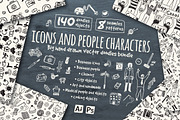 Vector icons and people characters, a Healthcare Illustration by Crowhouse (Thumbnail 1 of 6)
