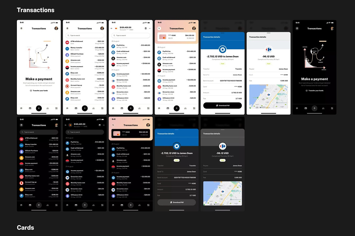 PayLoo UI kit for Finance Mobile App, an App Template by WhiteUI.Store (Photo 9 of 10)