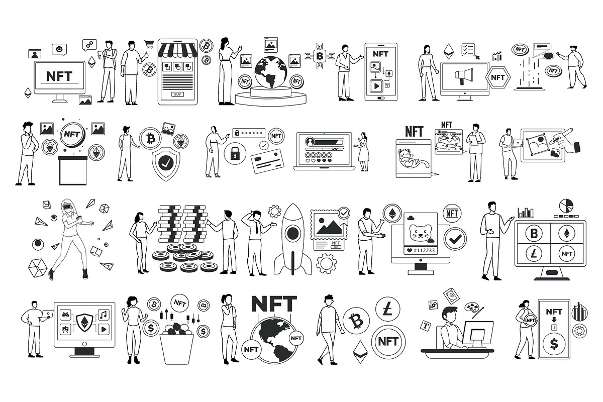 NFT Illustration –Digital Collectors, an Illustration by Vector Portal (Photo 4 of 4)
