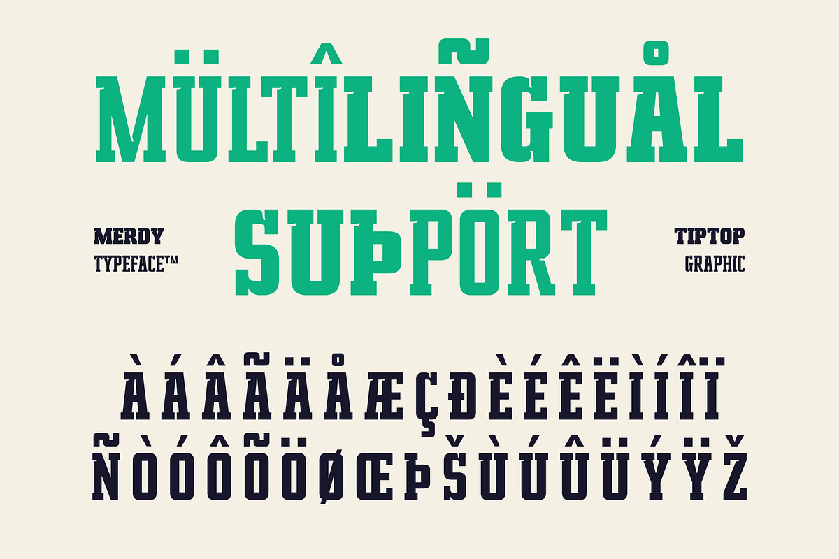 Merdy – Sporty Slab Serif Font, a Serif Font by Tiptop Graphic (Photo 6 of 10)