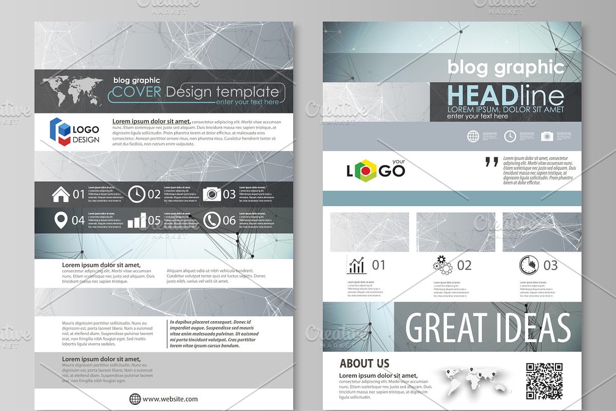 Mega Pack templates, a Brochure Template by VectorShop (Photo 61 of 102)
