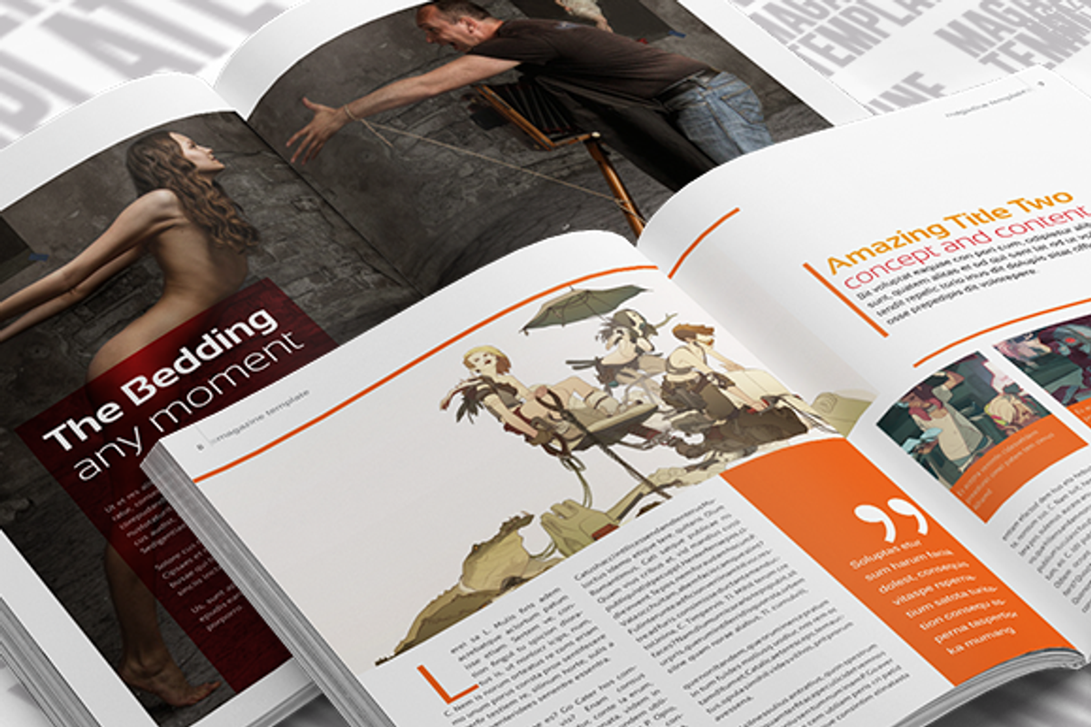 InDesign Magazine Template, a Magazine Template by temphall (Photo 4 of 4)