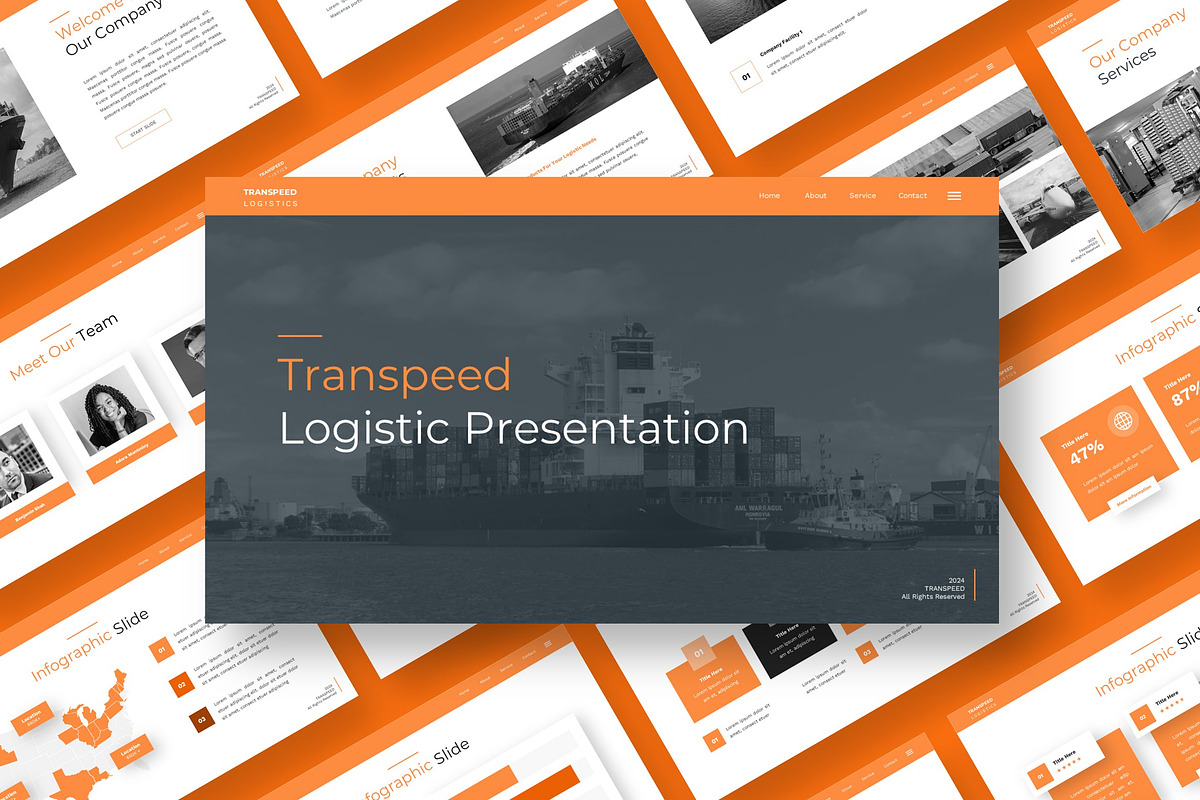 Transpeed - Powerpoint Templates, a Presentation Template by Deepslide ...