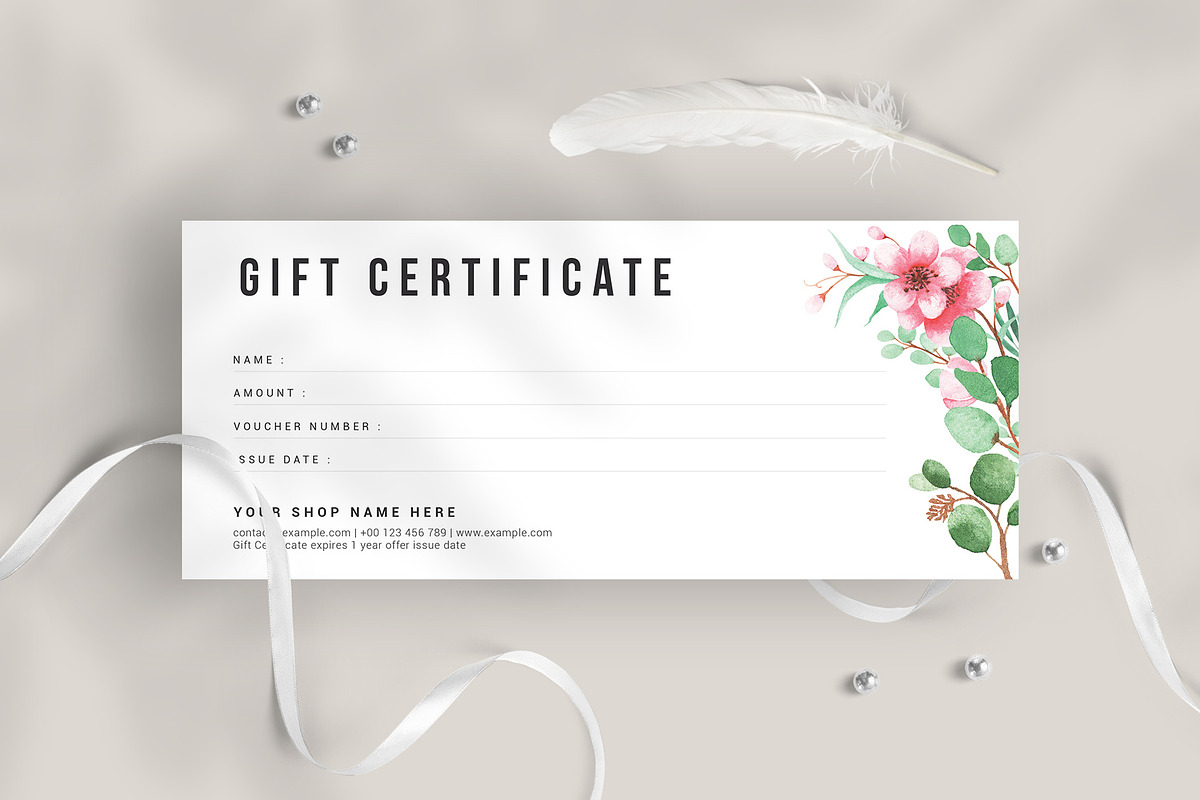 Gift Certificate, a Card Template by Amit Debnath (Photo 1 of 6)