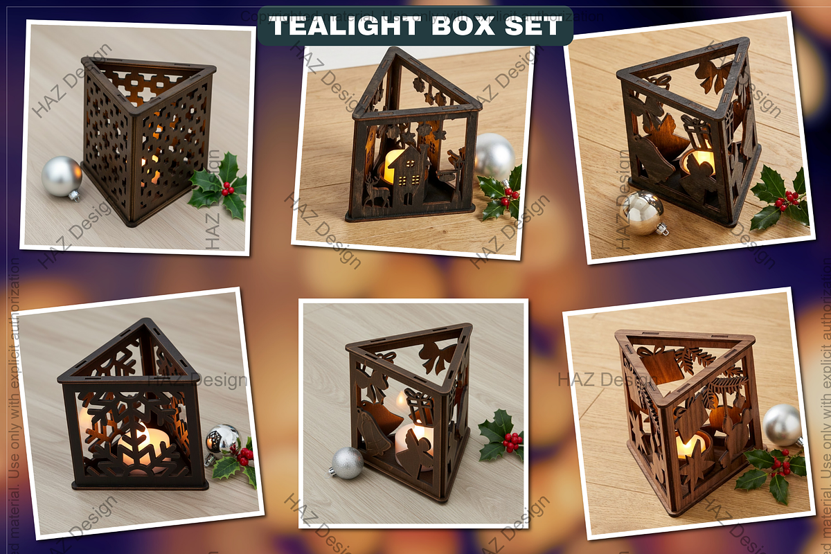 Tealight Holder, Xmas Table Centerpi, a Graphic by AtacanDigital (Photo 2 of 10)