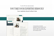 Financial Advisor Website Template, a Squarespace Template by Pretty Boss Designs (Thumbnail 2 of 6)