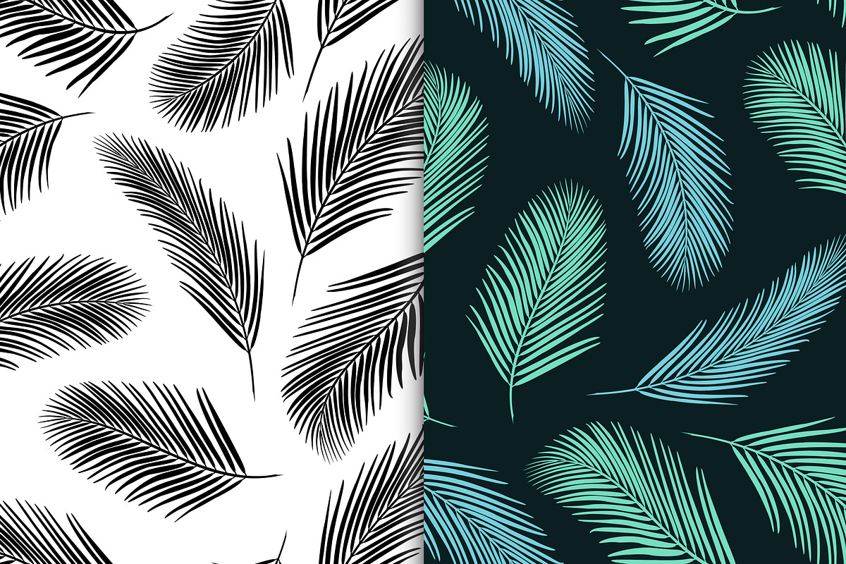 Palm leaves, a Pattern Graphic by Alla_Ri_Shop (Photo 4 of 6)
