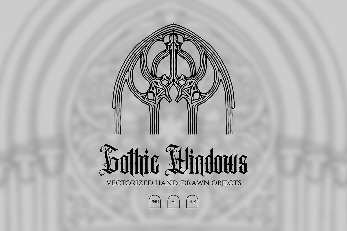 Gothic Windows, an Object Graphic by Norse Moss (Photo 1 of 6)