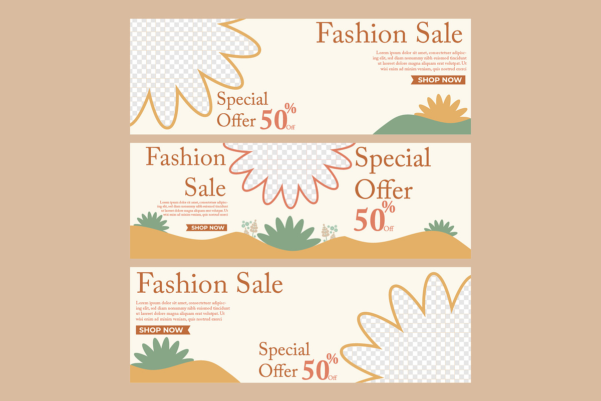 fashion sale banner template, a Templates Theme by sekitarief