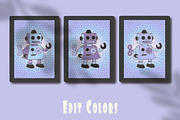 Retro Toy Robots Clipart & Posters, an Object Graphic by Blynn Pippen (Thumbnail 21 of 23)
