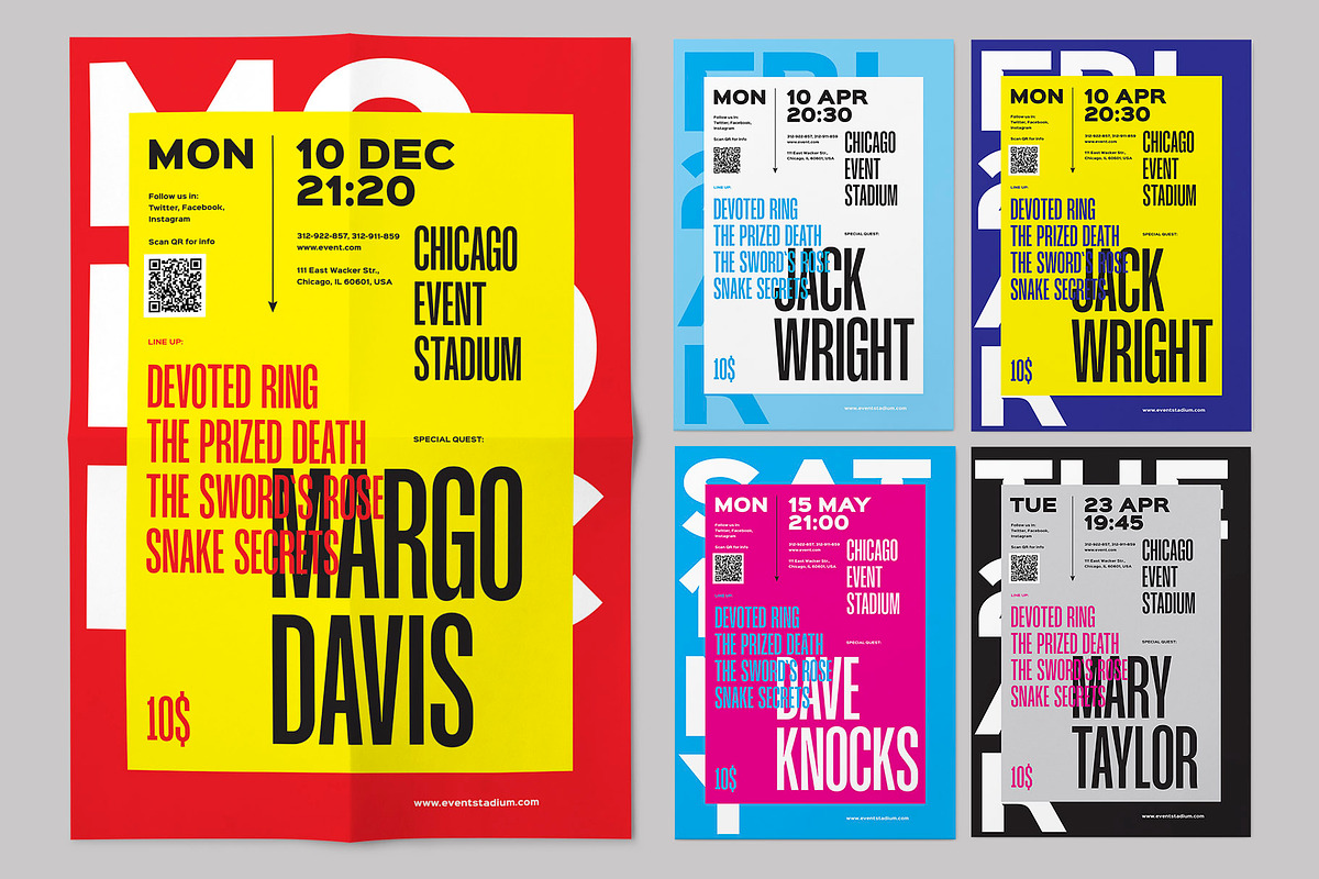 Artist Event Poster, a Flyer Template by Danil Polshin (Photo 3 of 9)